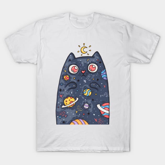 space cat T-Shirt by LaRaf97